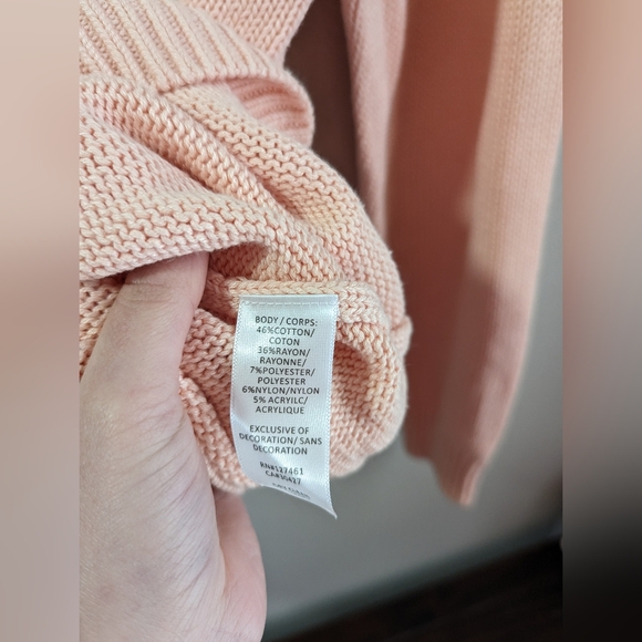 Wildfox White Label Joan the Cat Sweater Peach Kawaii Funny Fuzzy Kitty Cotton - Picture 8 of 8